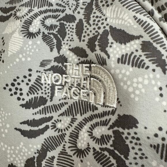 The North Face Bionic Soft Shell Full Zip Jacket Gray Floral Women's Medium - Picture 3 of 9